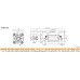 ISO 15552 cilindras Ø32 x 250 mm, dvipusio veikimo su magnetu