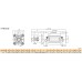 ISO 15552 cilindras Ø40 x 100 mm, dvipusio veikimo su magnetu