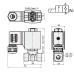 2/2 solenoidinis vožtuvas G1/4 N.C. 220V (0-13bar) 2/2 solenoidinis vožtuvas G1/4 N.C. 220V (0-13bar)