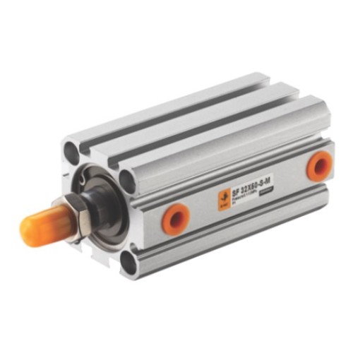 Compact cylinder Ø50 x 100 mm, Male double acting with magnet ISO 21287 Compact cylinder Ø50 x 100 mm, Male double acting with magnet ISO 21287