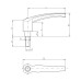 M10x20 adjustable metallic handle M10x20 adjustable metallic handle