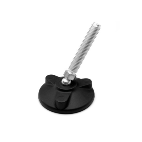 Leveling pad, D-80, M12x100, zinc plated steel Leveling pad, D-80, M12x100, zinc plated steel