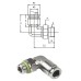 Elbow male G 1/2" - Ø10 mm, SS316 Elbow male G 1/2" - Ø10 mm, SS316