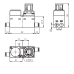 MINI slėgio reguliatorius ERM 6x6 mm