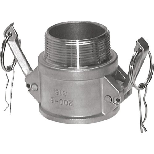 Plug B Type Rp 2"(Female thread), Aluminium
