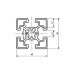 Aluminium profile 45x45L, 1 meter