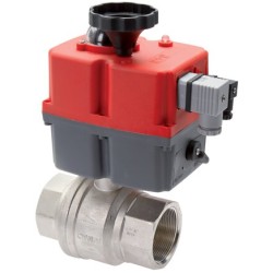 Elektra valdomas žalvarinis rutulinis vožtuvas, G 1/4", 24–240 V (kintamoji/nuolatinė srovė)