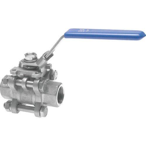 Stainless steel threaded ball valve, female/female, G1/2", DN15 Stainless steel threaded ball valve, female/female, G1/2", DN15
