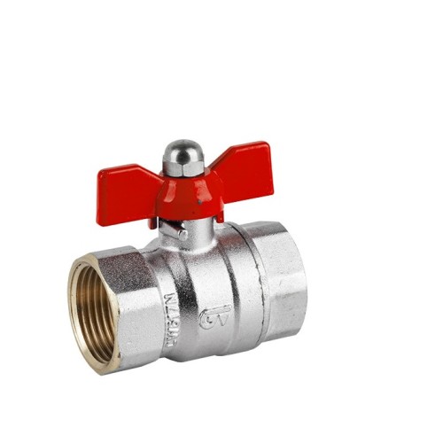 G1/2" short handle female threads ball valve, brass, DN15 G1/2" short handle female threads ball valve, brass, DN15