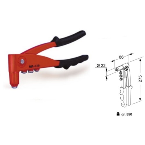 K39 - Hand tool for blind rivets K39 - Hand tool for blind rivets